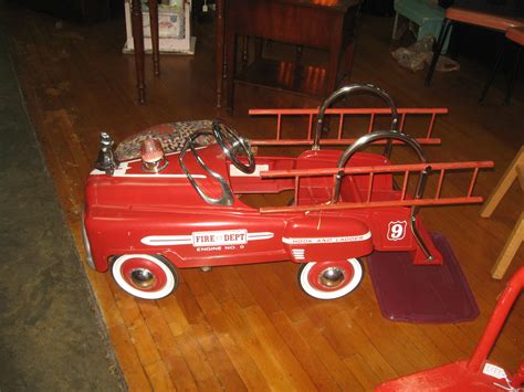 Vintage Fire Truck Pedal Car | Pedal cars, Fire trucks, Car