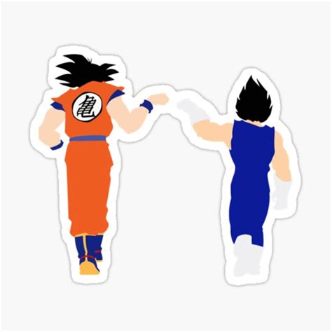 Goku And Vegeta Dbz Classic Sticker For Sale By Beckesyqkras