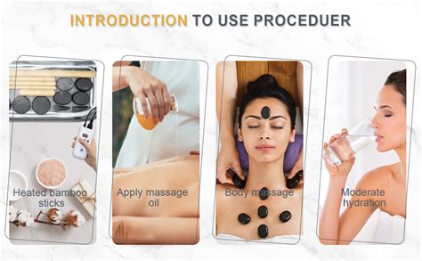 Amazon Goodtar Massage Stones Set With Warmer Kit Hot Rocks Bamboo For Massage Hot Stones