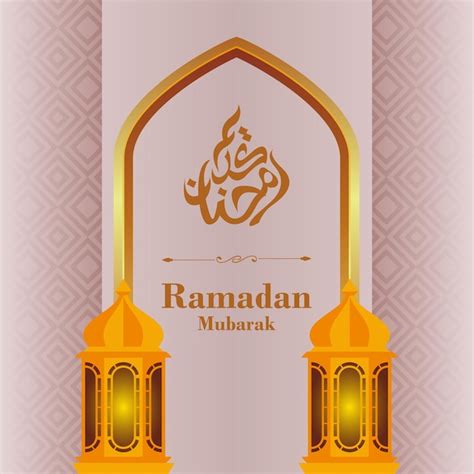 Premium Vector Ramadan Mubarak Golden Design Template