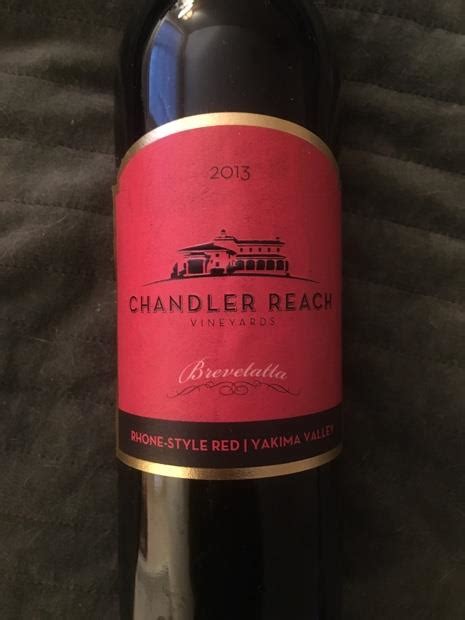 2013 Chandler Reach Vineyards Brevetatta Usa Washington Columbia