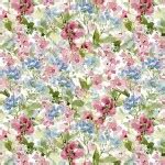 SPECIALTY FABRICS Packed Watercolor Florals Among The Branches By