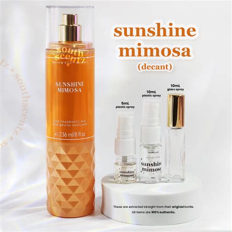 Sunshine Mimosa Bath And Body Works Body Mist BBW Decant 5mL 10mL