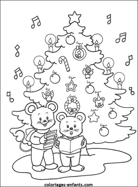 coloriages de décorations de Noël à imprimer - Observer