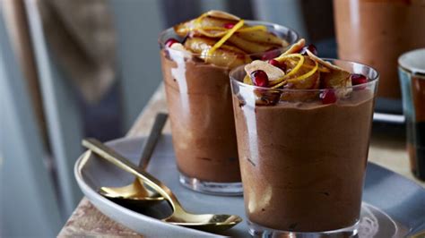 Duo de mousses choco poire en verrine rapide découvrez les recettes