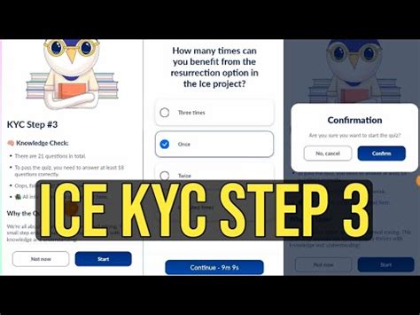 Ice Network Kyc Step 3 Quiz Answers Live Process YouTube