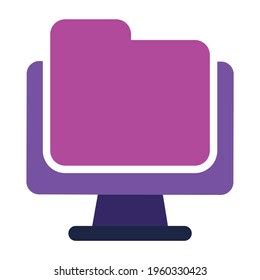 Computer Icon Computer File Folder Flat Stock Vector (Royalty Free) 1960330423 | Shutterstock