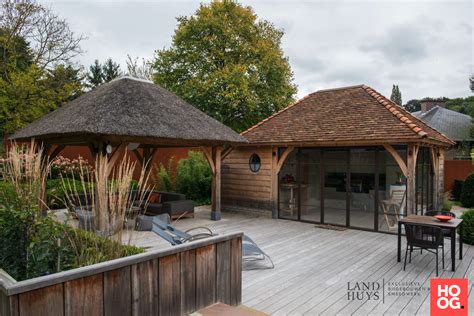 T Landhuys Exclusieve Houten Bijgebouwen Prieel Tuinpaviljoen In