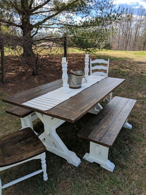 Farmhouse Picnic Table Indoor