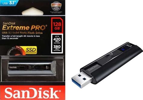 SanDisk 128GB Extreme PRO USB Solid State Flash Drive