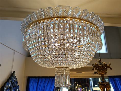 Proantic Grand Lustre Corbeille Maison Baccarat