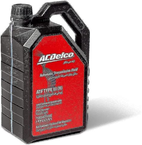 Acdelco A Transmission Fluid Atf Type Iii H L Amazon Ae Automotive