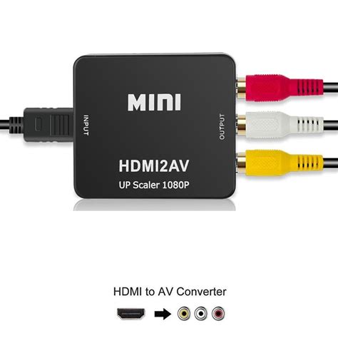Купити Перехідник адаптер HDMI AV RCA тюльпан hdmi2av, ціна 209 ...