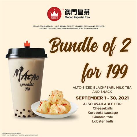 Manila Shopper Macao Imperial Tea Promos For Sept 2021