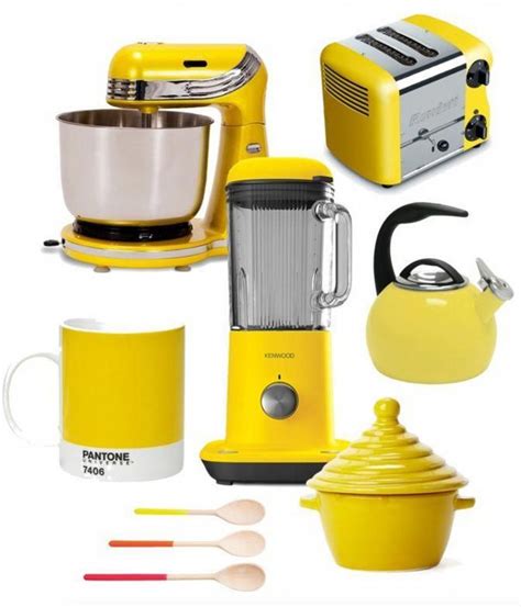 All The Gadgets You Need For A Beautiful Bright Yellow Kitchen