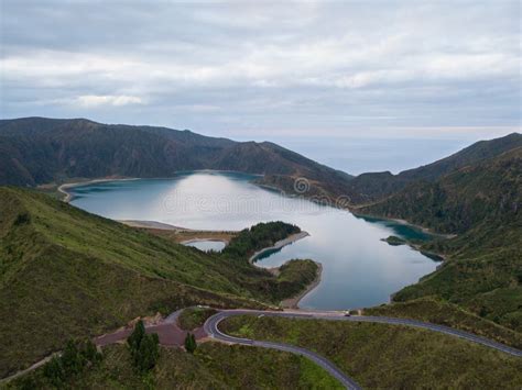 La Vista Aerea Di Lagoa Fa Fogo Un Lago Vulcanico In Sao Miguel Isole