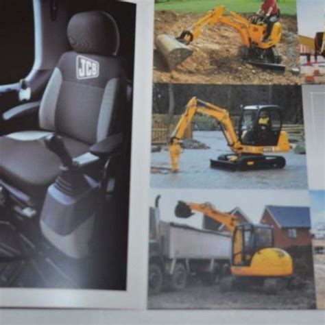 Jcb Compact Excavator Tractor Brochure Prospekt Auto Brochure