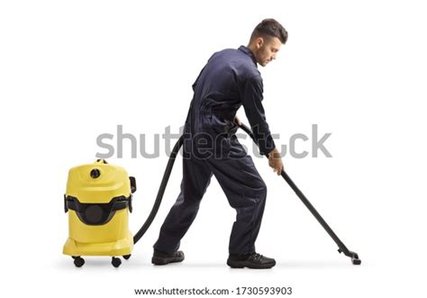 Full Length Shot Janitor Uniform Cleaning Stock Photo (Edit Now) 1730593903