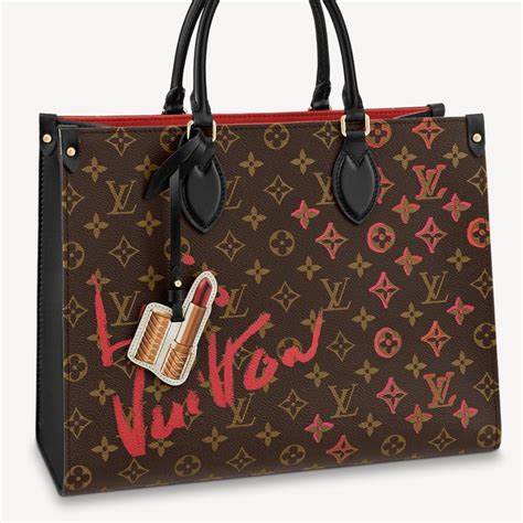 Túi Tote Nữ Louis Vuitton LV Tote OnTheGo Limited Edition Fall in Love