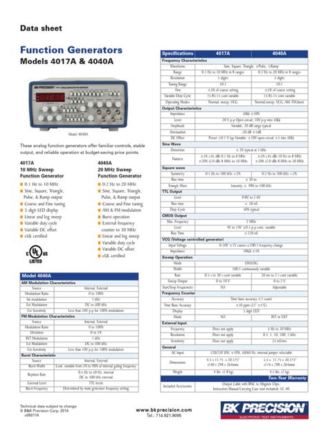 Datasheet Genarador 4040a Pdf Electrical Engineering Electronics