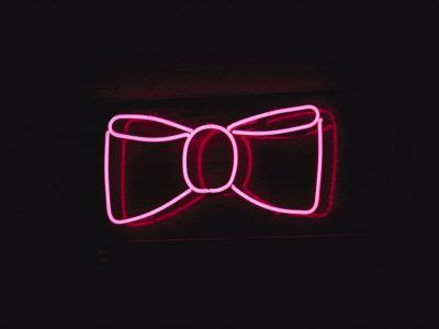 Bright Pink Neon Bowtie