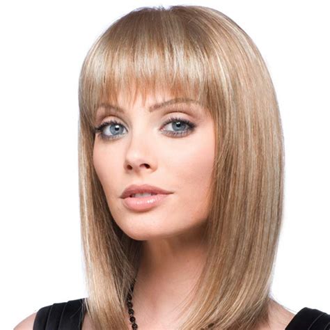 Buy EMMOR Natural Blonde Human Hair Blend Wigs For Women And Lady