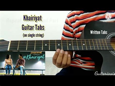 Khairiyat Guitar Lesson Khairiyat Guitar Tabs Arijit Singh Youtube