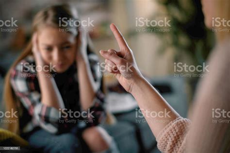 Mother Scolding Daughter Stock Photo Download Image Now Abuse