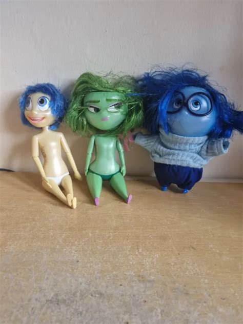 Disney Store Inside Out Talking Sadness Disgust Joy Figure Pixar H3 £4 59 Picclick Uk