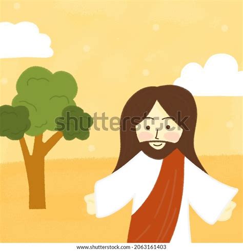 Jesus Christ Hug Watercolor Park Stock Illustration 2063161403 ...