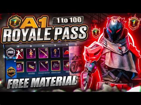 A1 Royale Pass 1 To 100 Rewards FREE Material 4 Vehicle Skins