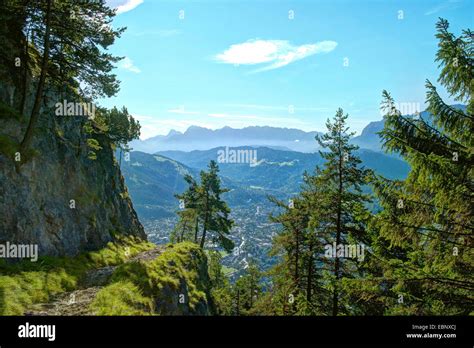 View To Garmisch Partenkirchen And Karwendel Mountains In Background