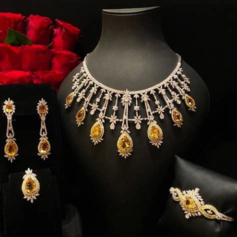 GODKI Famous Brand 4PCS Luxury African Jewelry Set For Women Wedding