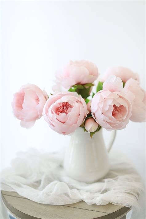 Pastel Pink Peony Silk Wedding Flowers Light Pink Peonies Hd Phone