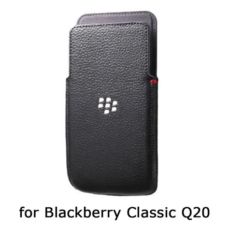 Original Phone Pouch For Blackberry Classic Q20 Genuine Leather Case