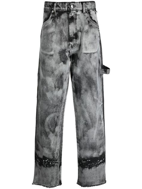 DARKPARK Bleached Denim Jeans In Gray For Men Lyst