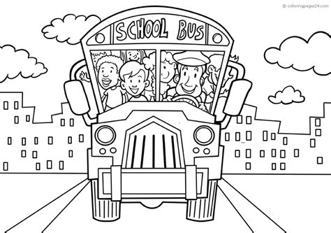 Buses Dibujos Para Colorear