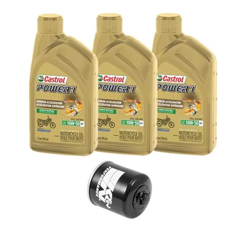 Kit Mantenci N L Castrol Full Sint Tico W Filtro K N Riders