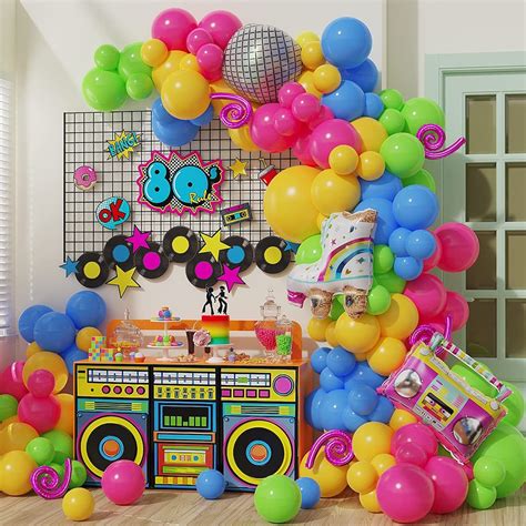 80's Party Decorations, 90's Party Decorations, Balloon Arch, Balloon ...