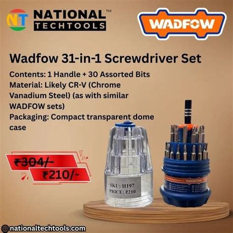 wadfow    screwdriver set  rs piece junagadh id