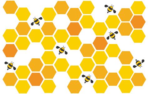 Hexagon Bee Hive Design Art And Space Background Vector Art At