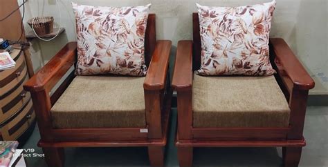 Teak Wood Sofa Chair Set With Cushion At Rs 12000 In Pune ID