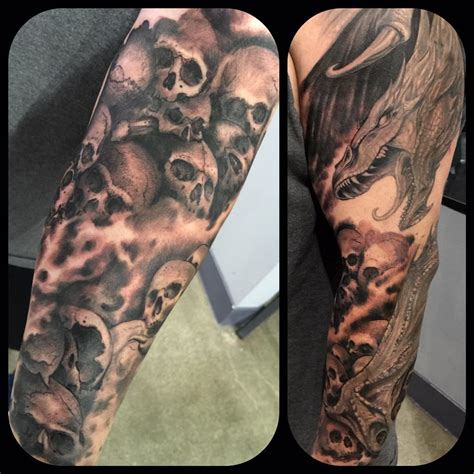 Graveyard Tattoo Sleeve