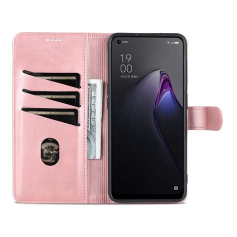 For Oppo Reno Azns Skin Feel Calf Texture Flip Leather Phone Case