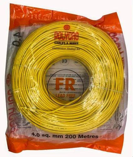 Polycab Fr House Wire Sqmm M At Roll Electrical Wire In