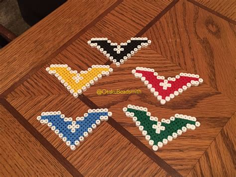 Voltron Perler Bead Magnets