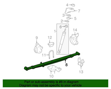 Leaf Spring Assembly Toyota Tacoma Oem