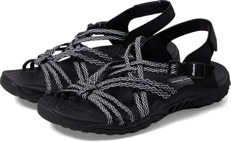 Amazon Skechers Women S Reggae Mendocino Sport Sandal Black 9 5