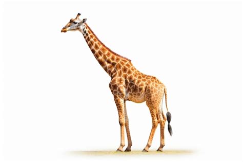 Premium AI Image | A drawing of a giraffe with the word giraffe on it