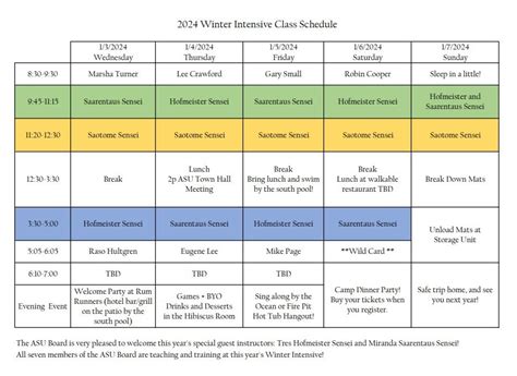 Winter Intensive Class Schedule Asu Winter Intensive